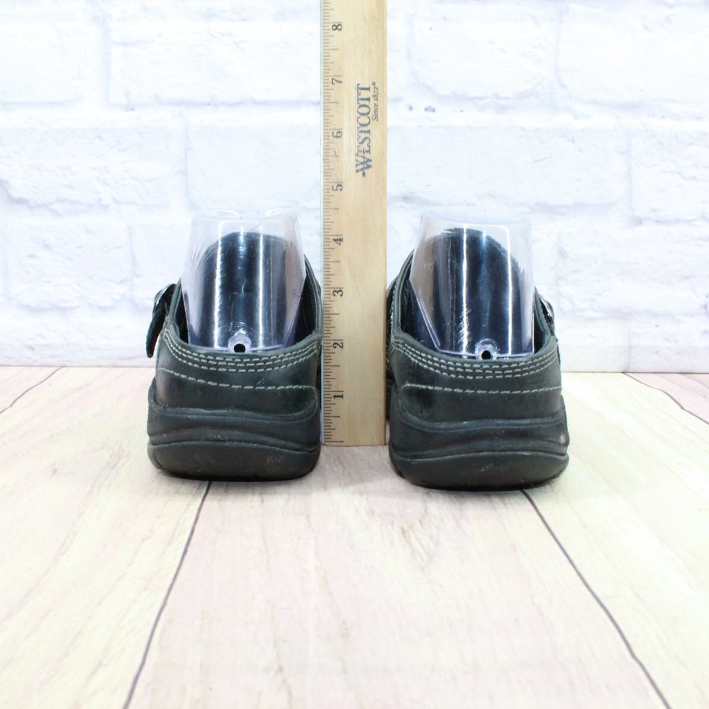 Keen Presidio II Black Leather Comfort  Slip on Clogs Mules Size 7 - Picture 6 of 9